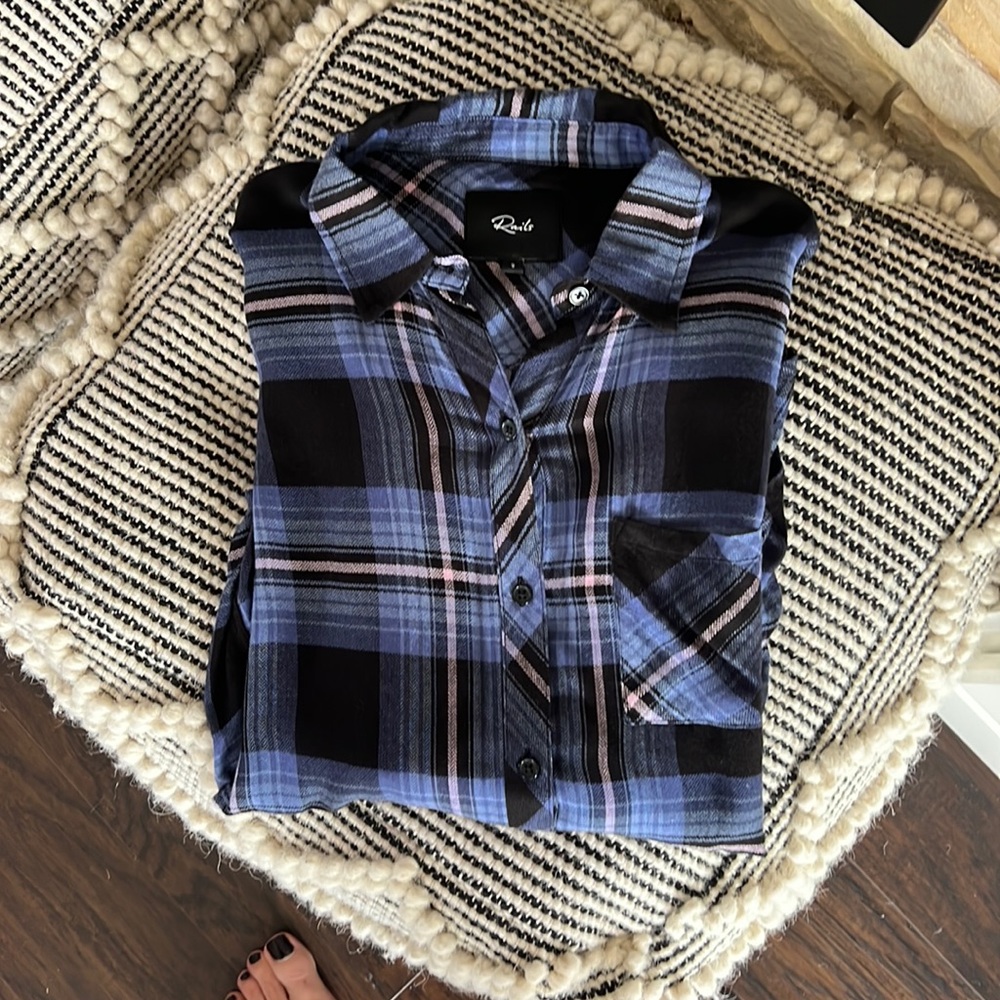 Rails hunter plaid button down.
